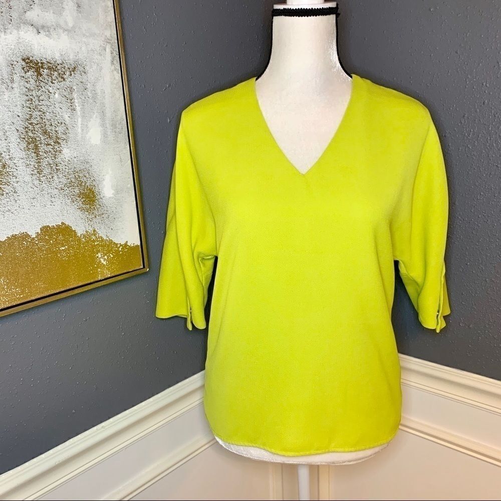 A|X Armani Exchange twist seam 3/4 sleeve blouse